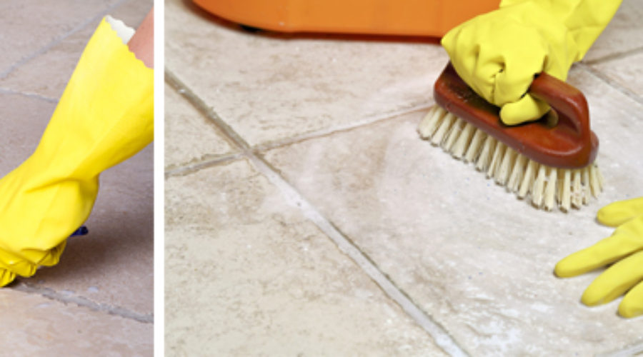 How to clean grout